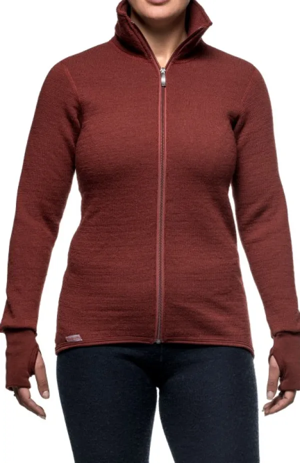 Woolpower Full Zip Jacket 400 -takki, unisex, Rust Red| Metsästysliivit/Fleeceliivit