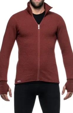 Woolpower Full Zip Jacket 400 -takki, unisex, Rust Red| Metsästysliivit/Fleeceliivit
