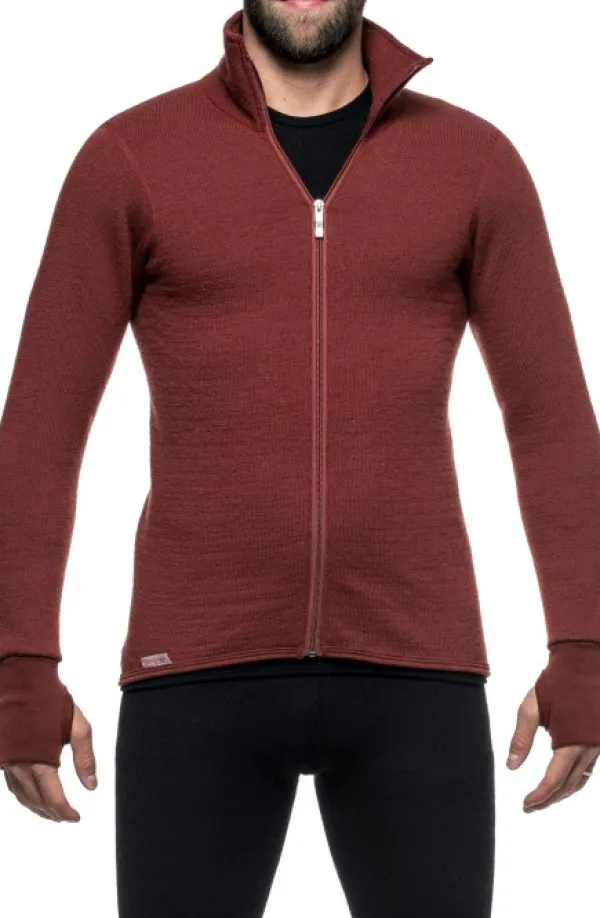 Woolpower Full Zip Jacket 400 -takki, unisex, Rust Red| Metsästysliivit/Fleeceliivit
