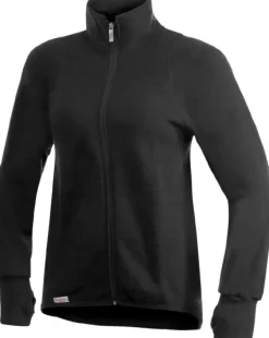 Woolpower Hupparit, Fleecet Ja Välipaidat^Full Zip Jacket 600 villafroteetakki, unisex, musta