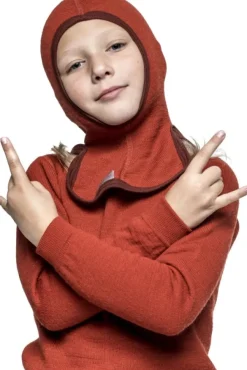 Woolpower Kids Balaclava 200 lasten kypärämyssy, punainen| Lasten Alusasut Ja Kerrastot