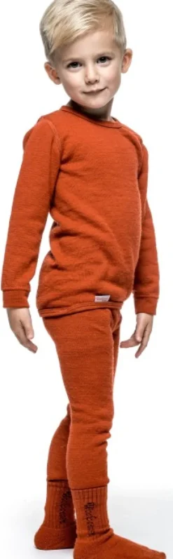 Woolpower Kids Crewneck 200 lasten kerrastopaita, punainen| Lasten Alusasut Ja Kerrastot