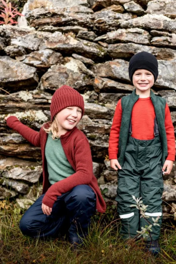 Woolpower Kids Crewneck 200 lasten kerrastopaita, punainen| Lasten Alusasut Ja Kerrastot