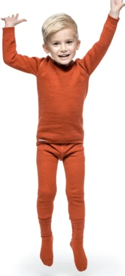 Woolpower Lasten Alusasut Ja Kerrastot^Kids Long Johns 200 lasten kerrastohousut, punainen