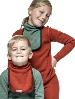 Woolpower Lasten Alusasut Ja Kerrastot^Kids Mock Turtleneck 200 lasten merinovillakauluri, vihreä