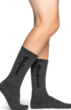 Woolpower Metsästyssukat^Socks Classic Logo 400 Unisex Grey