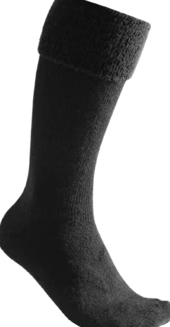 Woolpower Socks Knee-High 600 merinovillasukat, unisex, musta| Sukat