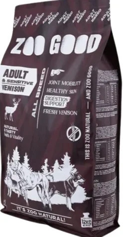 ZOO GOOD Venison Sensitive Adult All Breed 12 kg| Koiran Kuivaruoka
